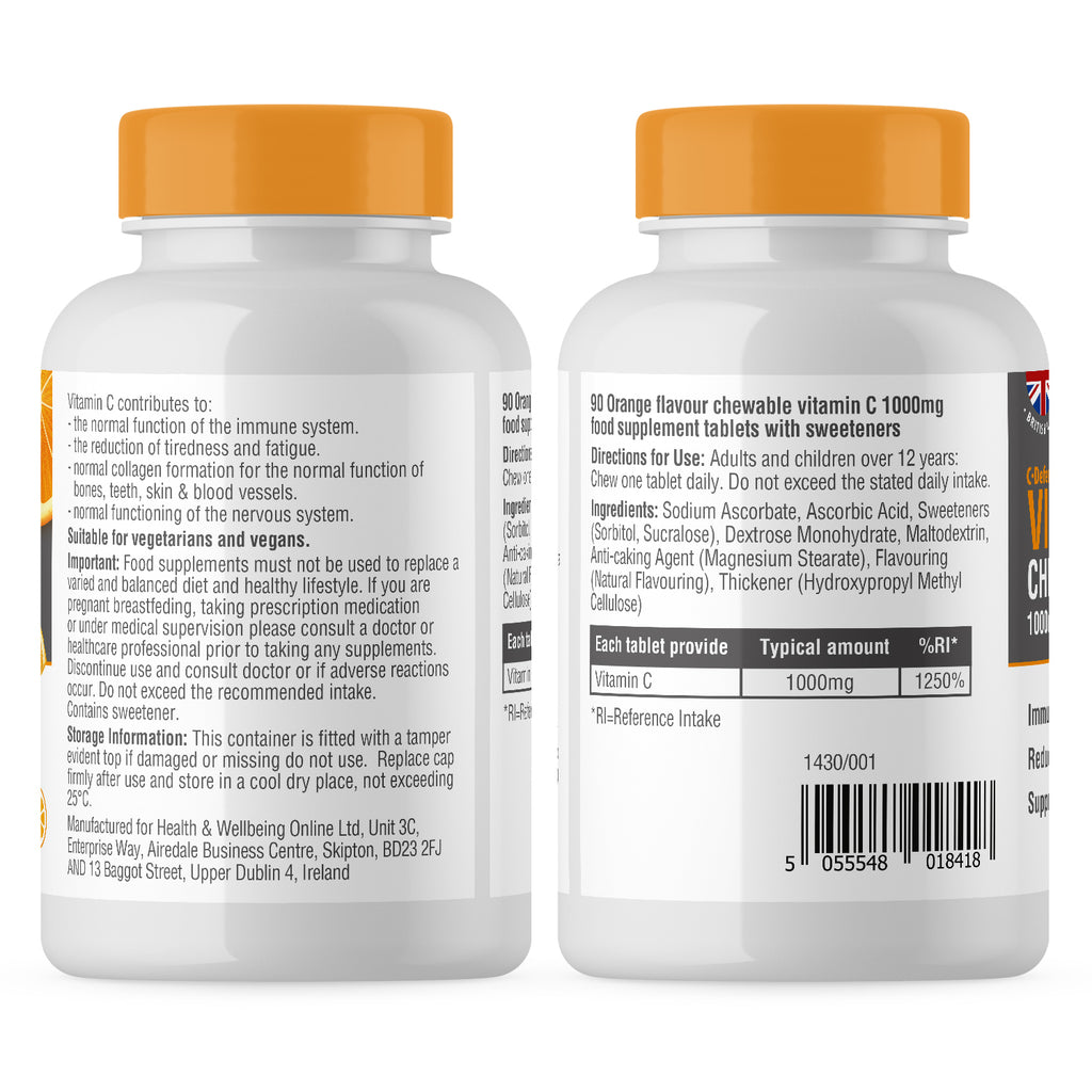 C-Defence Vitamin C 1000mg Chewable C 90 Tablets