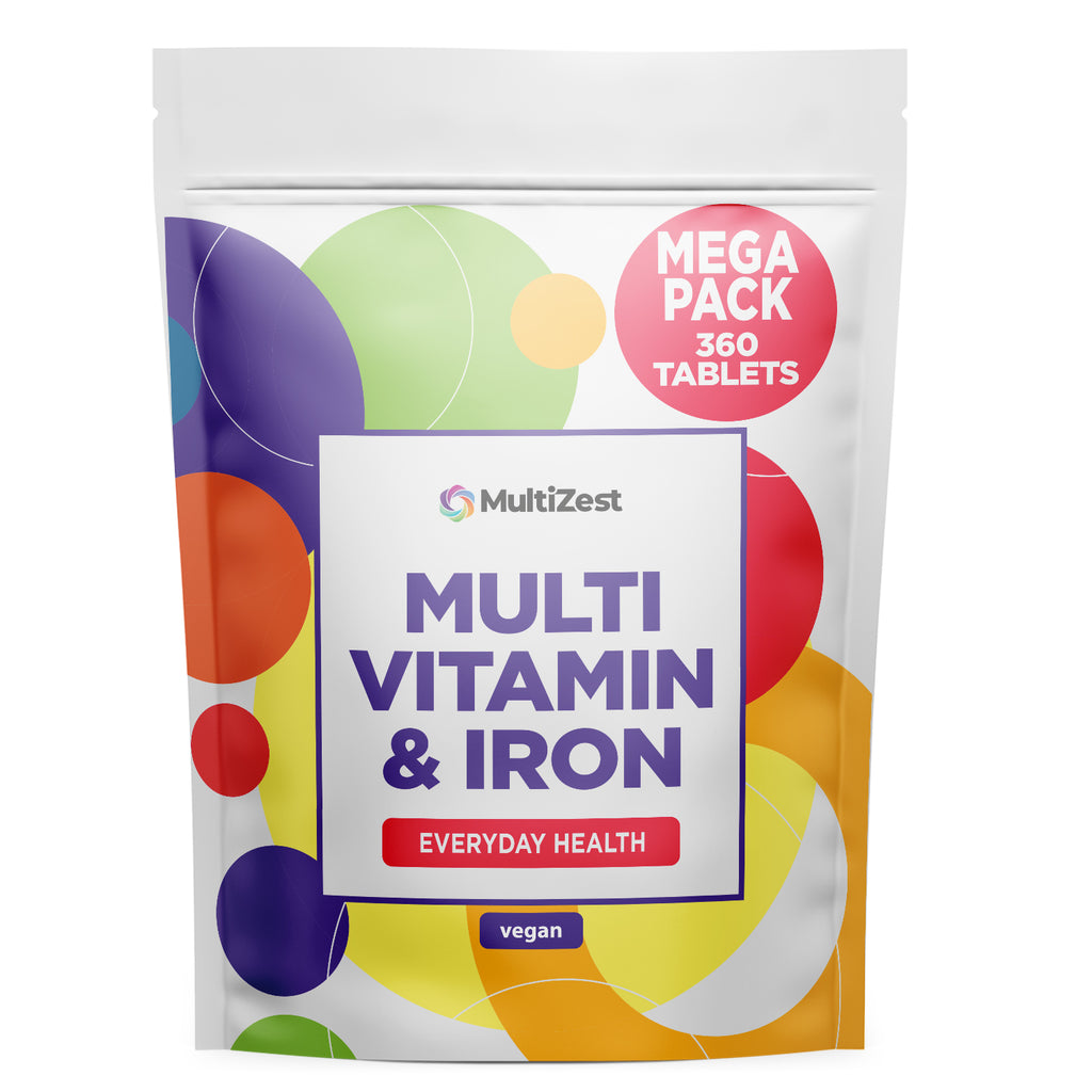 MultiZest Multivitamin & Iron 360 Pouch- One year Supply