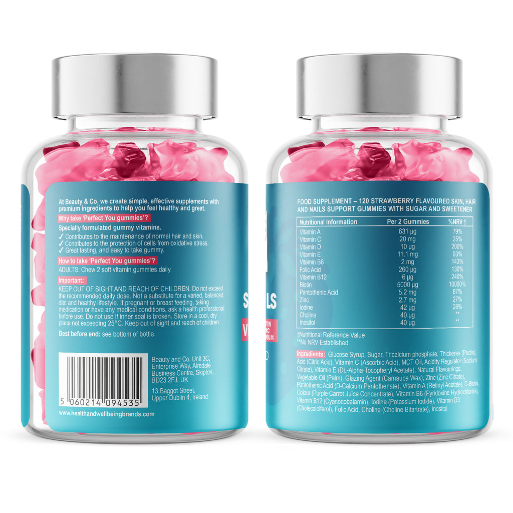 Perfect You- Skin, Hair and Nail Gummies 120 Strawberry