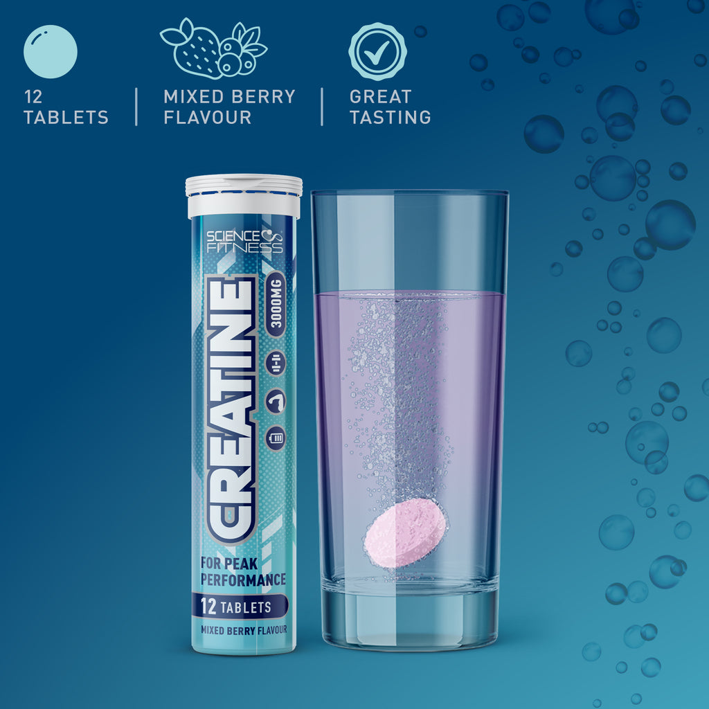 Creatine Effervescent Mixed Berry Flavour 3g of creatine per tablet