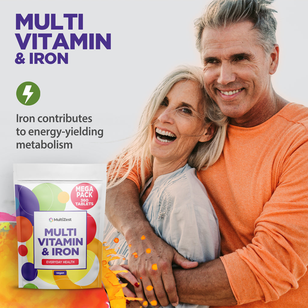 MultiZest Multivitamin & Iron 360 Pouch- One year Supply