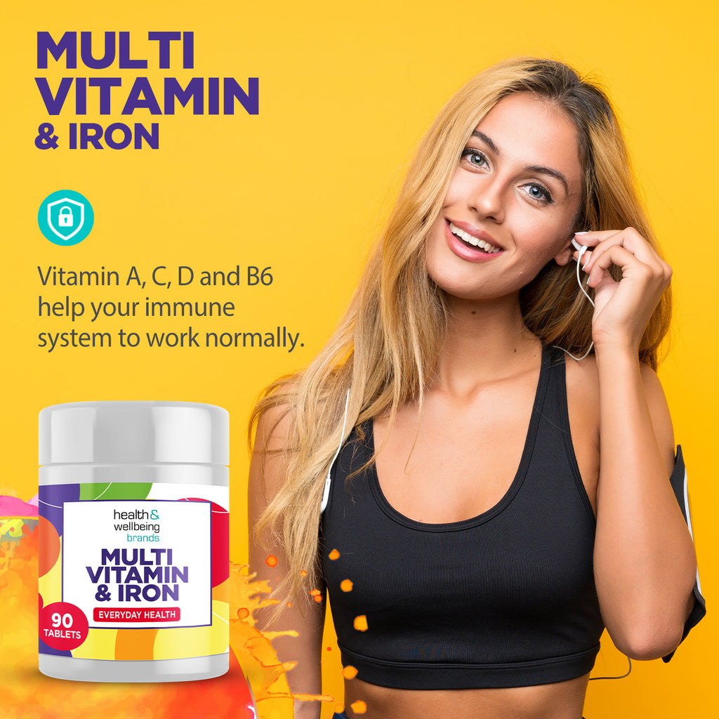 Multivitamin & Iron  90 Tablets- easy  to swallow