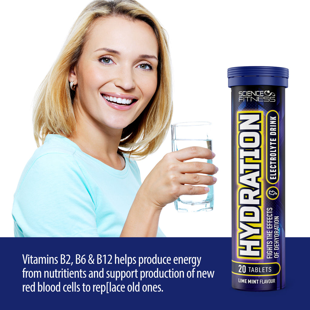 Hydration Effervescent Tablets with Electrolytes- Lemon and Lime Flavour