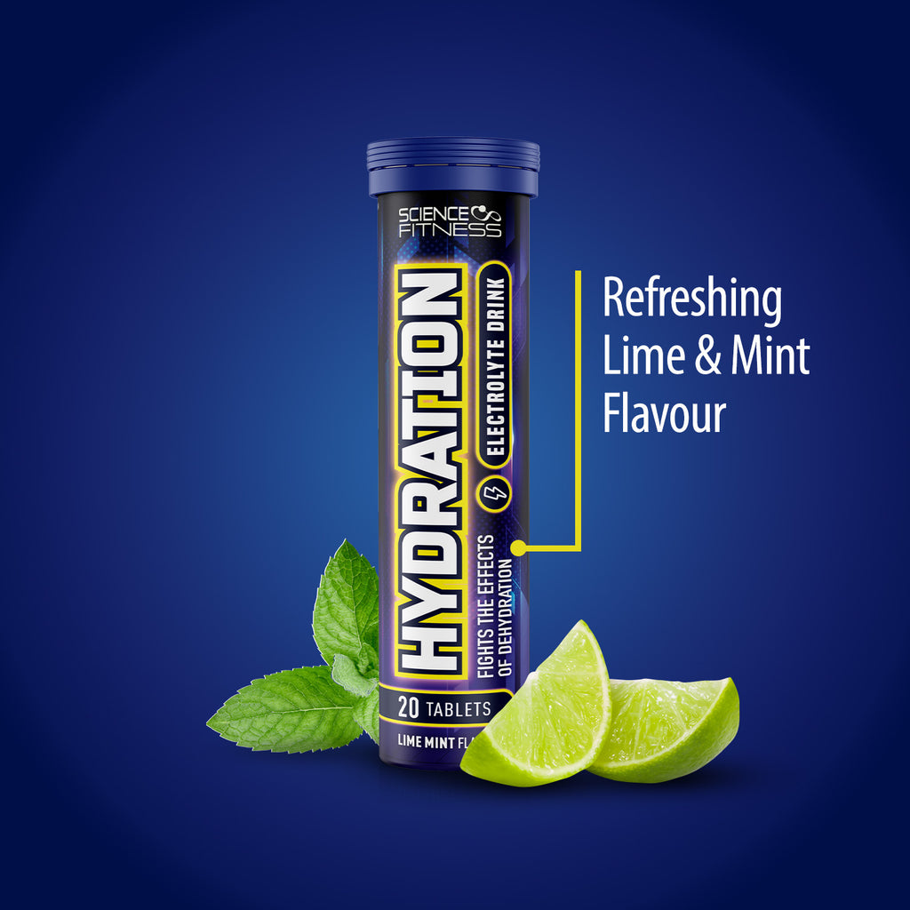 Hydration Effervescent Tablets with Electrolytes- Lemon and Lime Flavour