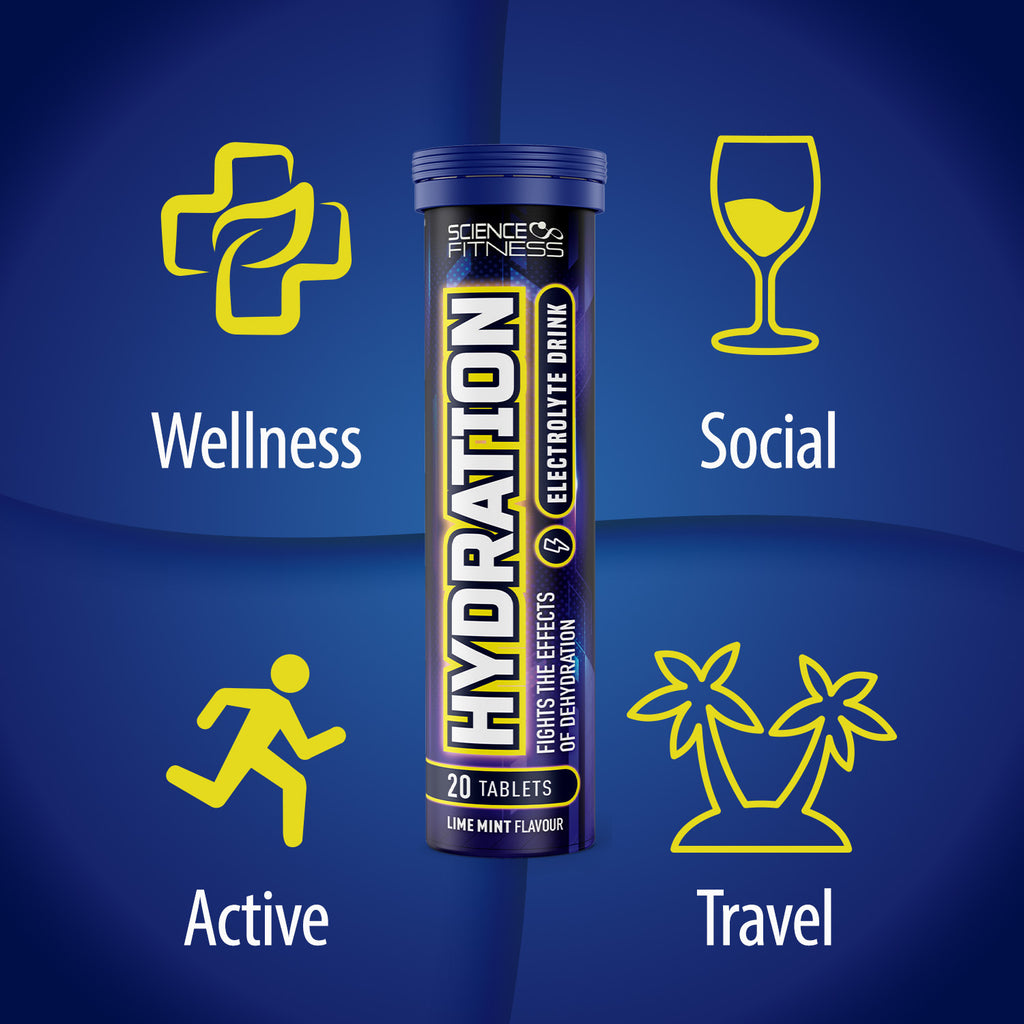 Hydration Effervescent Tablets with Electrolytes- Lemon and Lime Flavour