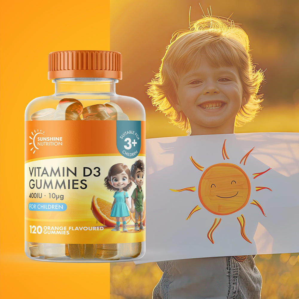 Vitamin D for Children 120 Orange Flavour Gummies