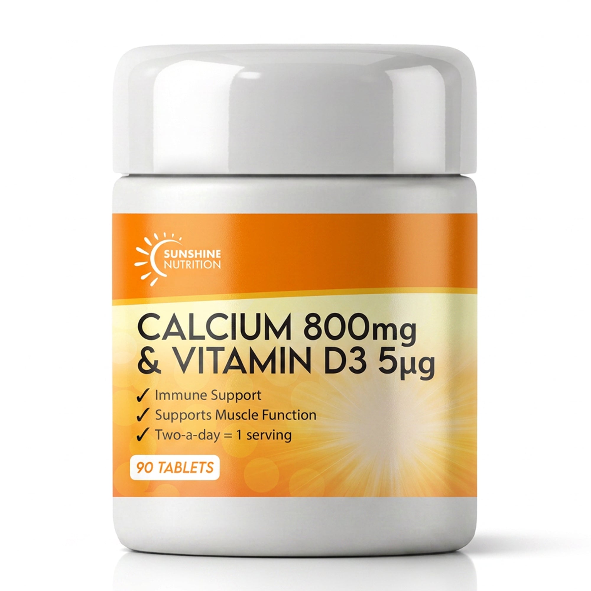Calcium and Vitamin D3 90 Tablets