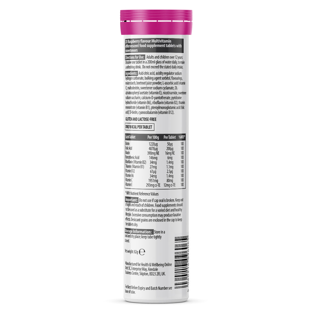 Multivitamin Effervescent Raspberry Flavour