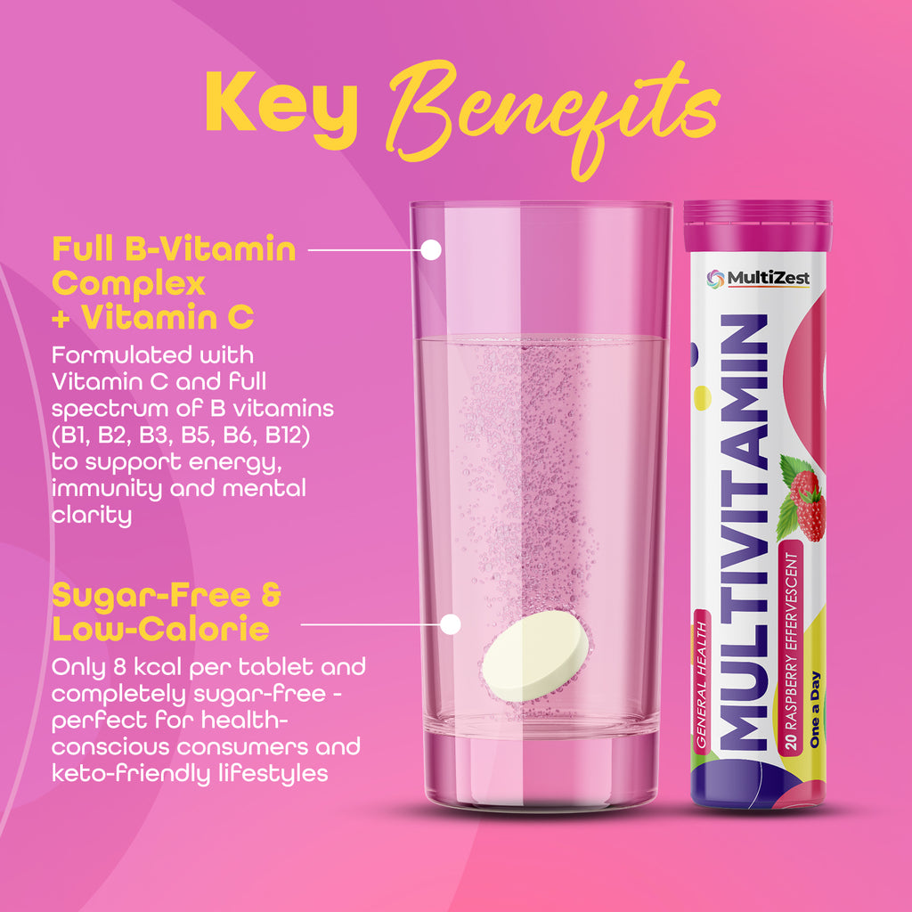 Multivitamin Effervescent Raspberry Flavour