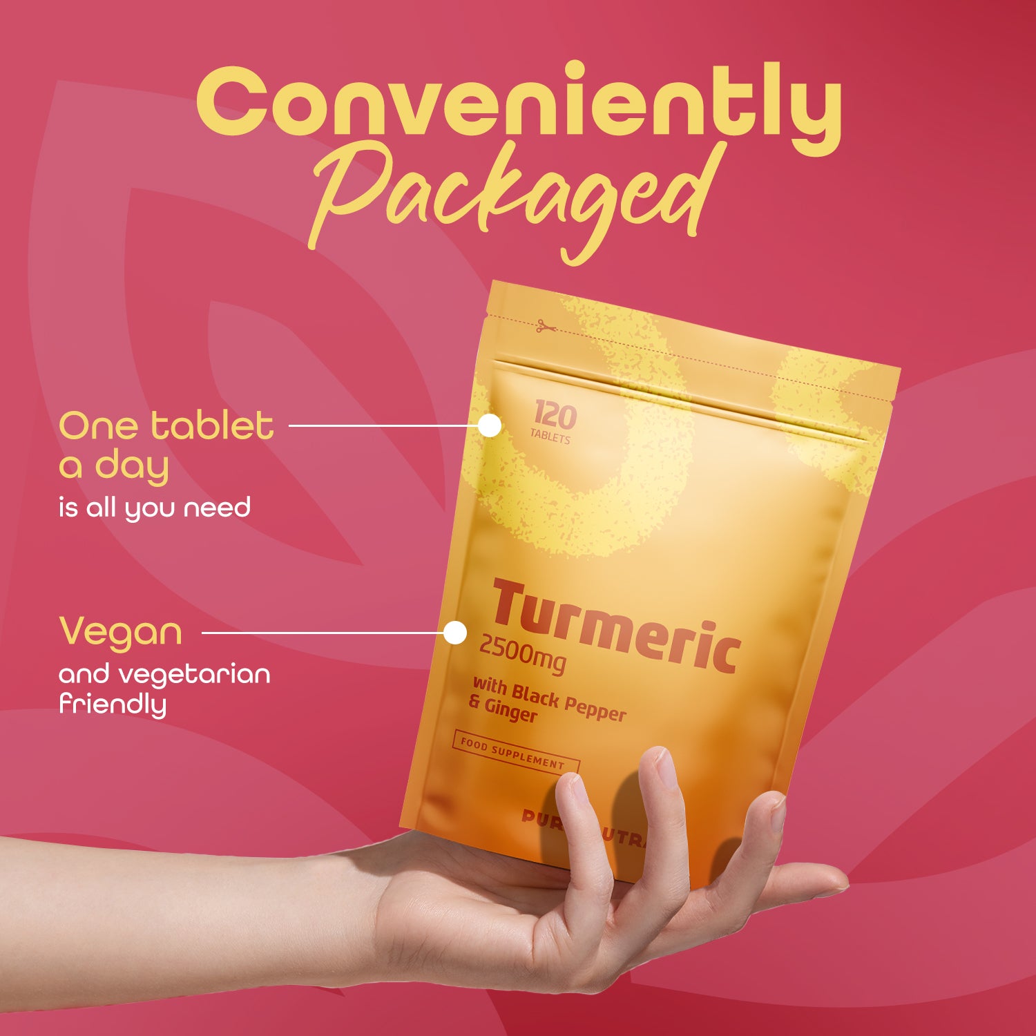 Turmeric 2500mg with Ginger and Black Pepper 120 tablets