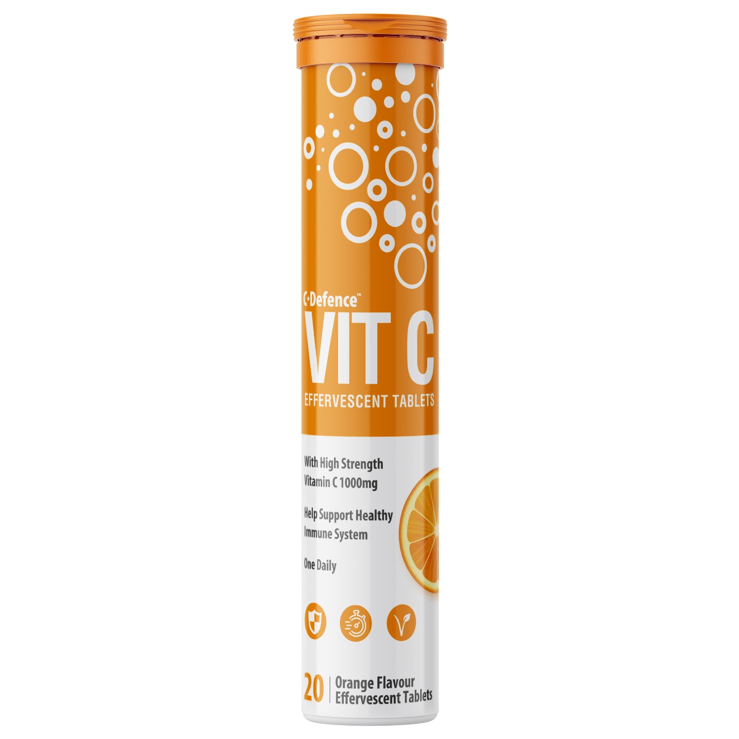 Vitamin C 1000mg Effervescent Orange Flavour